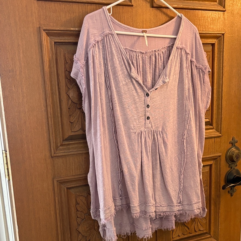 Free People Mauve Bohemian Blouse
